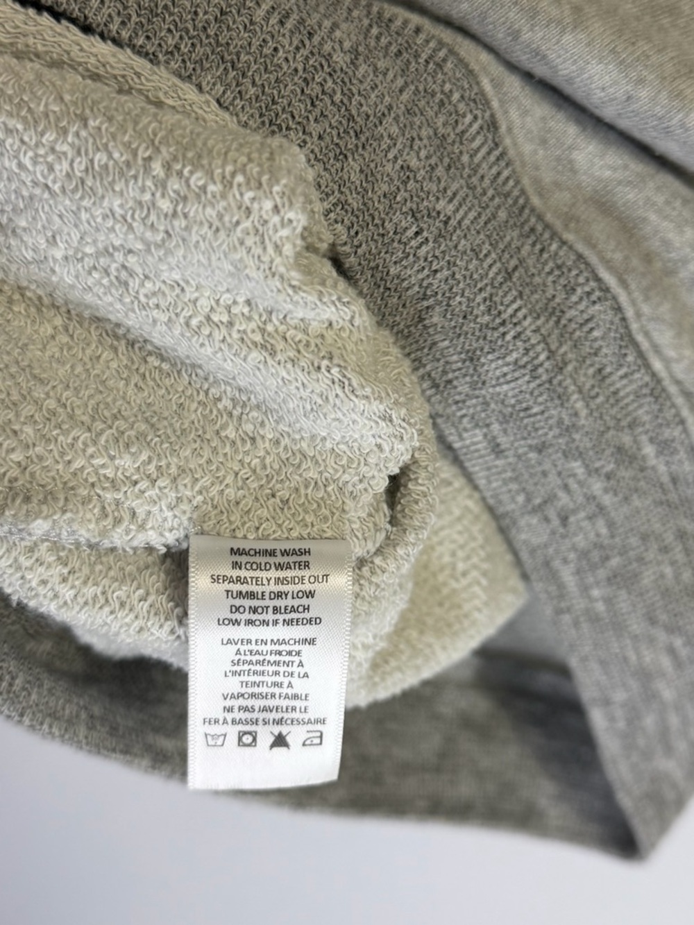n:PHILANTHROPY Colby Crewneck Sweatshirt Heather French Terry Gray Size XS - Picture 7 of 10